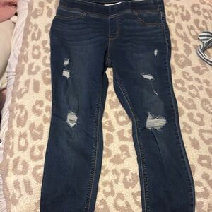 Old Navy Rockstar Jeggings- size 10 distressed skinny jeans